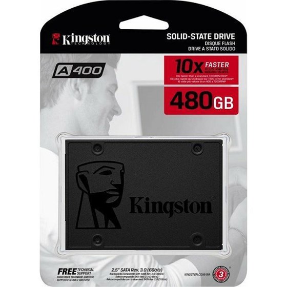 SSD 480GB Kingston A400 Series 2.5" SATA III P/N: SA400S37/480G