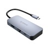 Orico 6u1 USB-C hub/punjač, HDMI 4K + 3x USB3.0 + RJ45+ USB-C PD 100W (ORICO-MC-U602P-GY-BP)