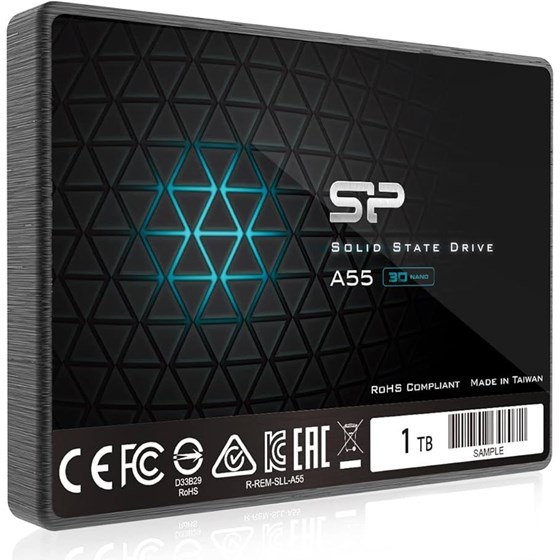 SSD 1TB Silicon Power Ace A55 2.5" SATA III 500/450 MB/s, PN: SP001TBSS3A55S25